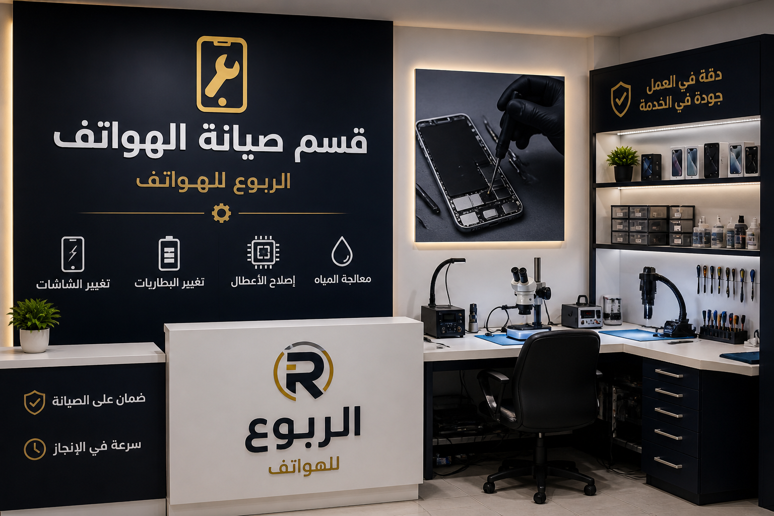قسم خاص بصيانة الهواتف